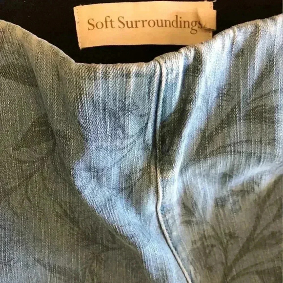 Soft Surroundings Jeans Floral Light Blue Size S - Picture 4 of 4